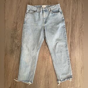 TopShop cutoff straight jeans size 30x30